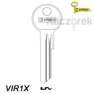 Expres 036 - klucz surowy mosiężny - VIR1X